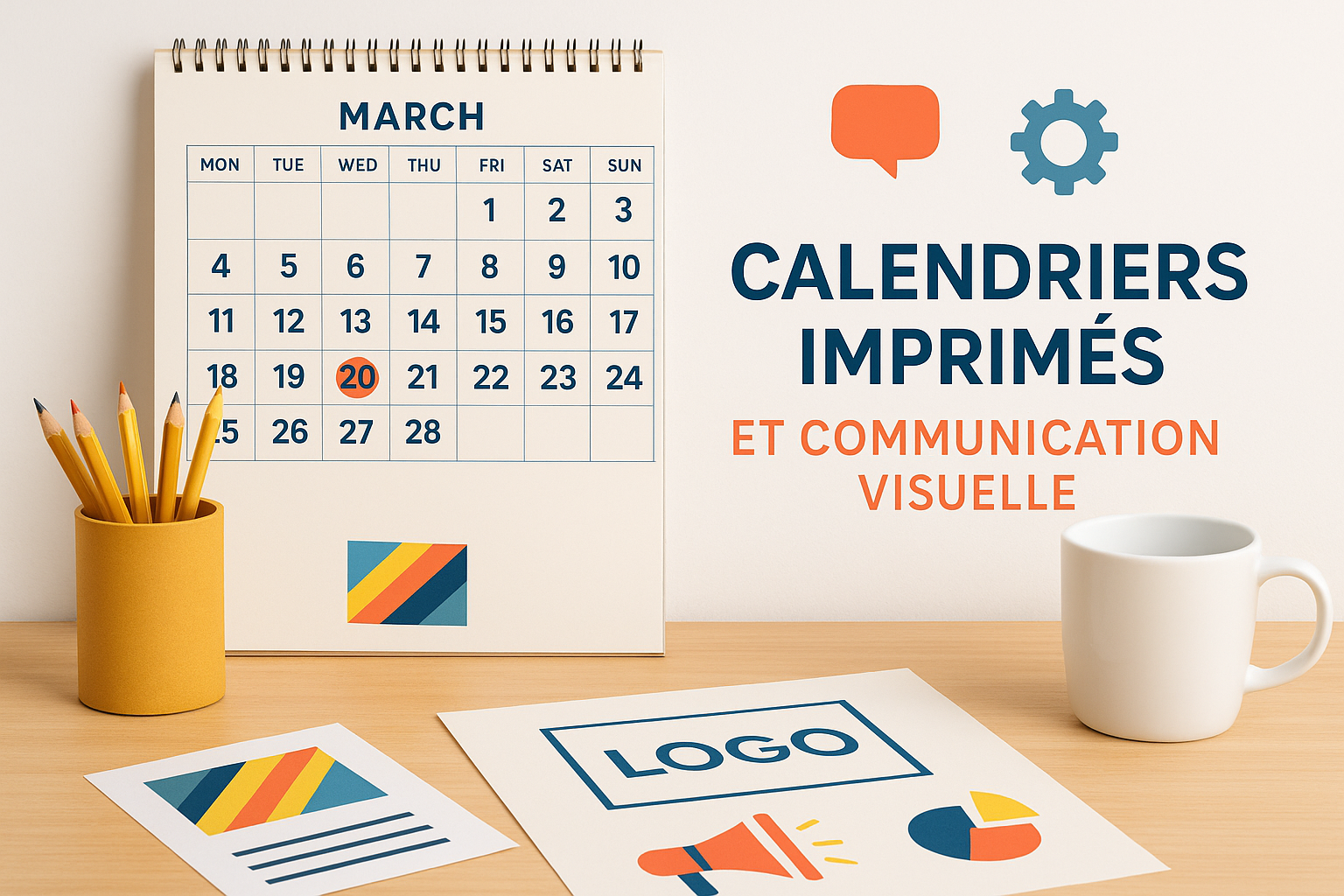 Calendrier à imprimer personnalisé - marketing print
